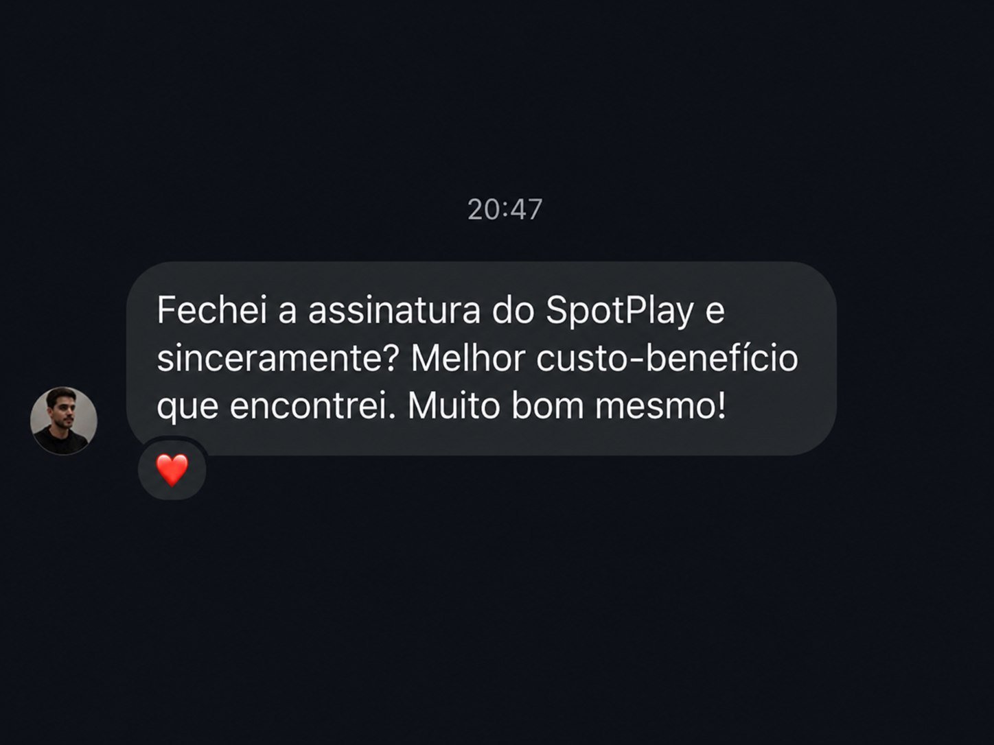 Cliente elogia o custo-benefício da assinatura